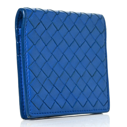 Bottega Veneta Nappa Intrecciato Card Holder Blue 3 of 9