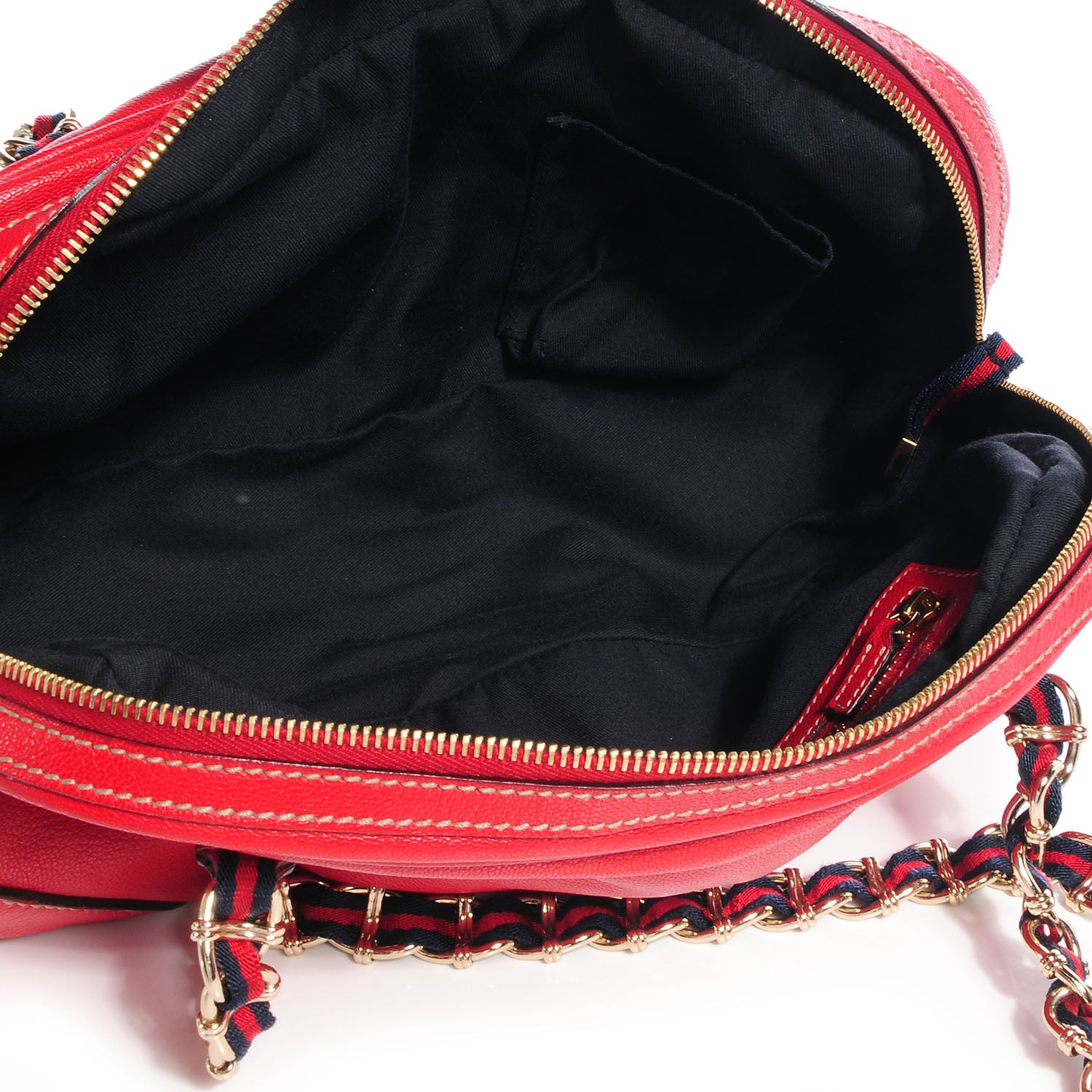 Gucci Leather Capri Small Bowler Red 5 of 7