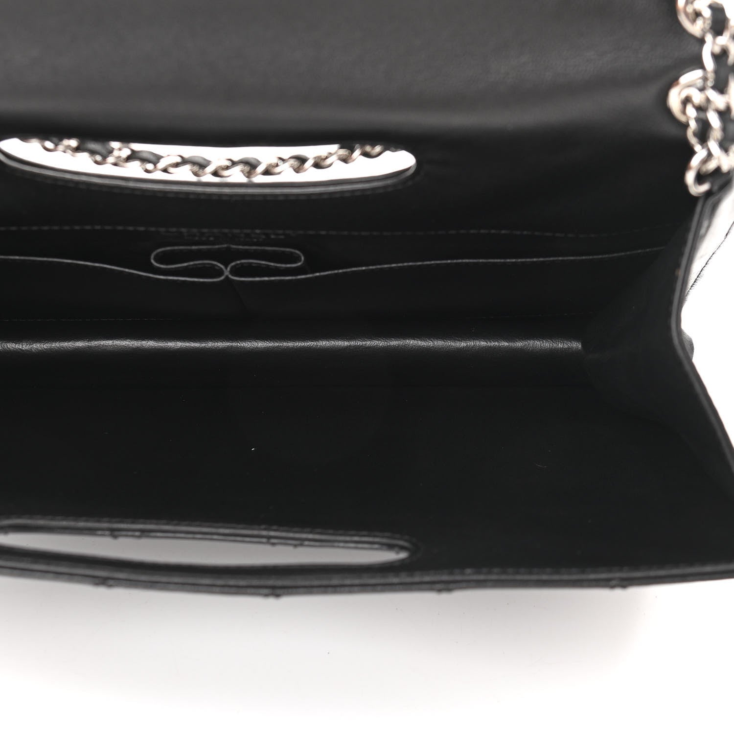 Chanel Lambskin Top Handle Logo Flap Black 5 of 9