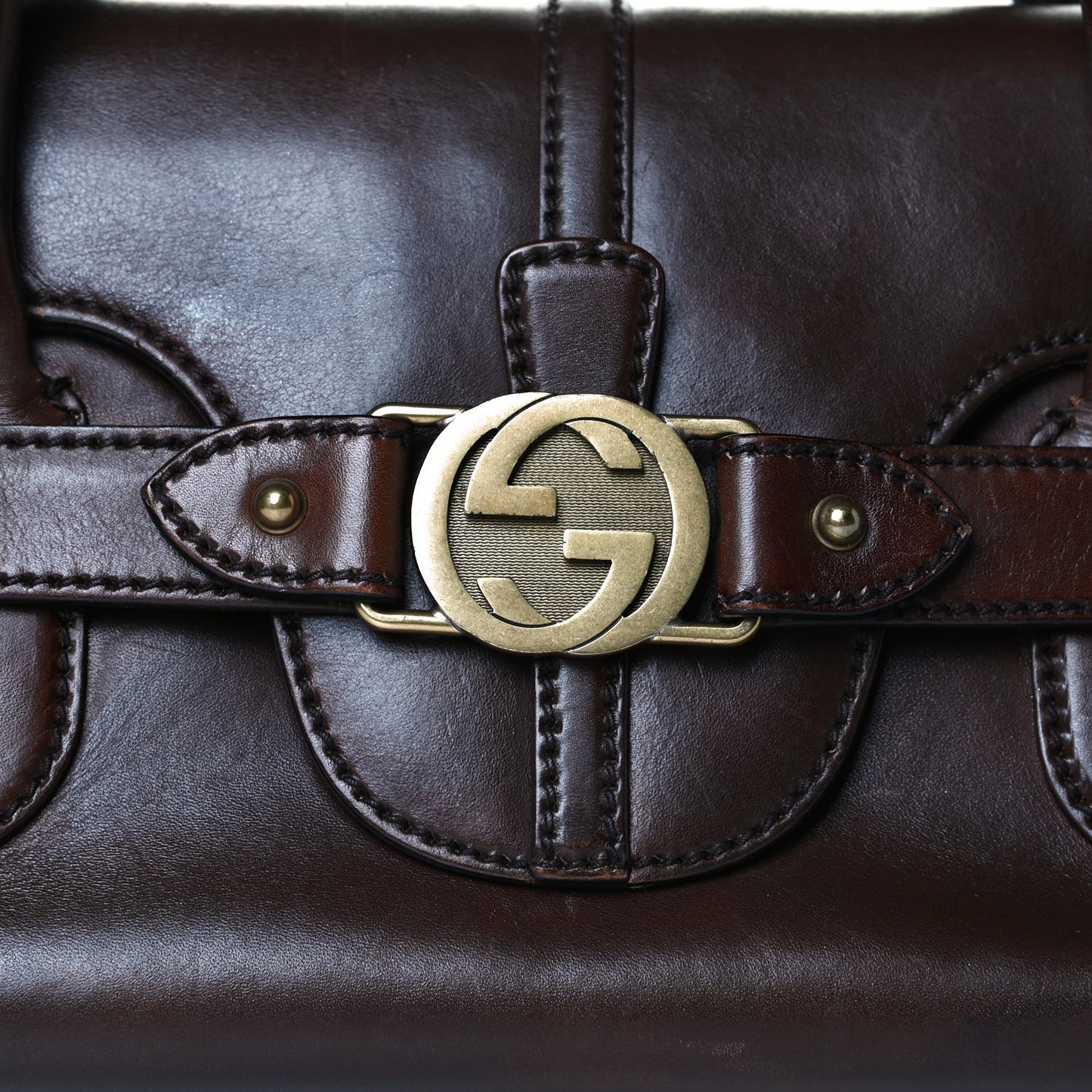 Calfskin GG Reins Brown