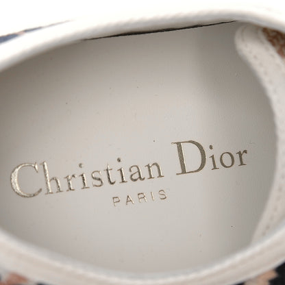 Christian Dior Canvas Tie and Dior Embroidered Womens Walk'N'Dior Low Top Sneakers 37 Multicolor 9 of 10