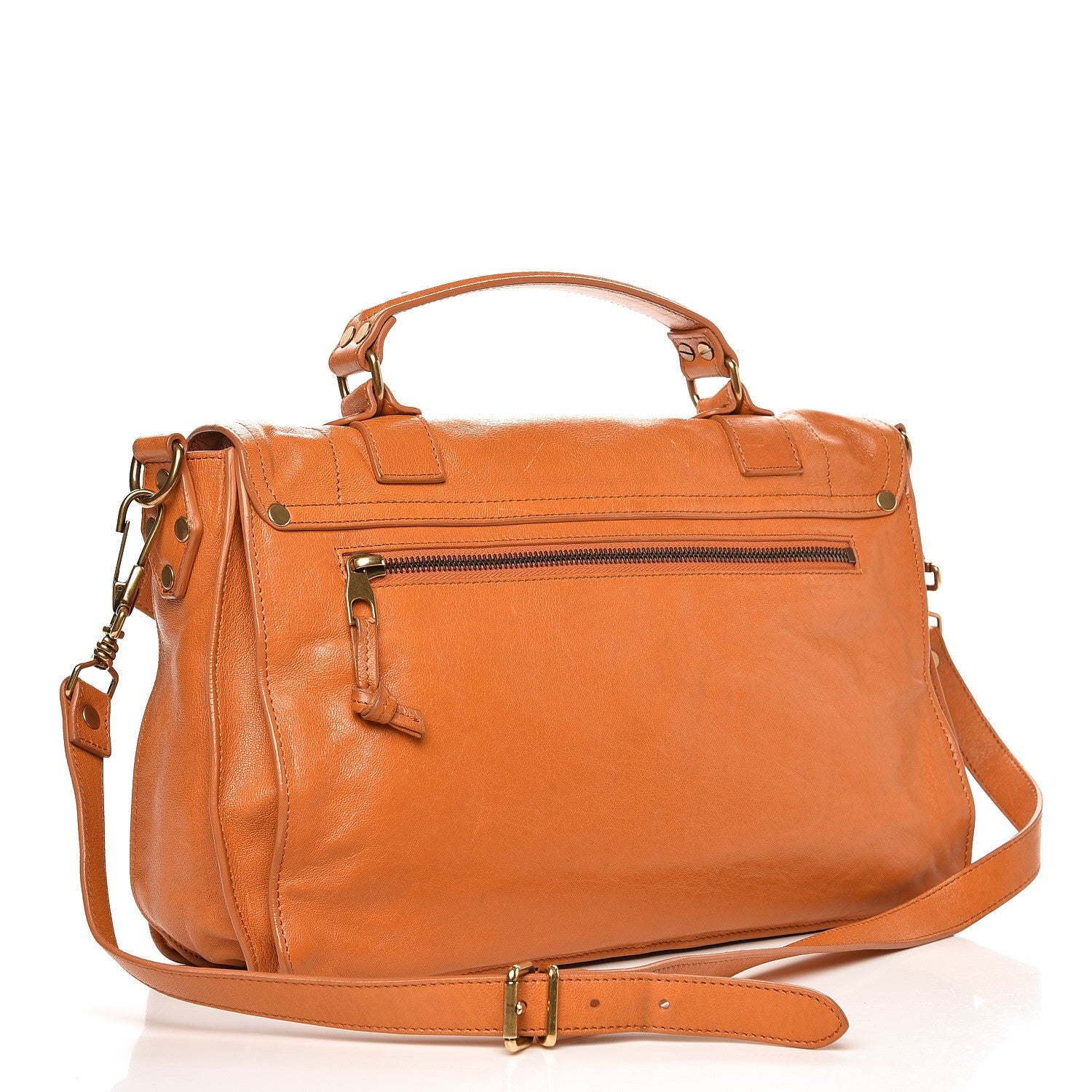Proenza Schouler Lambskin Medium PS1 Satchel Saffron 3 of 12