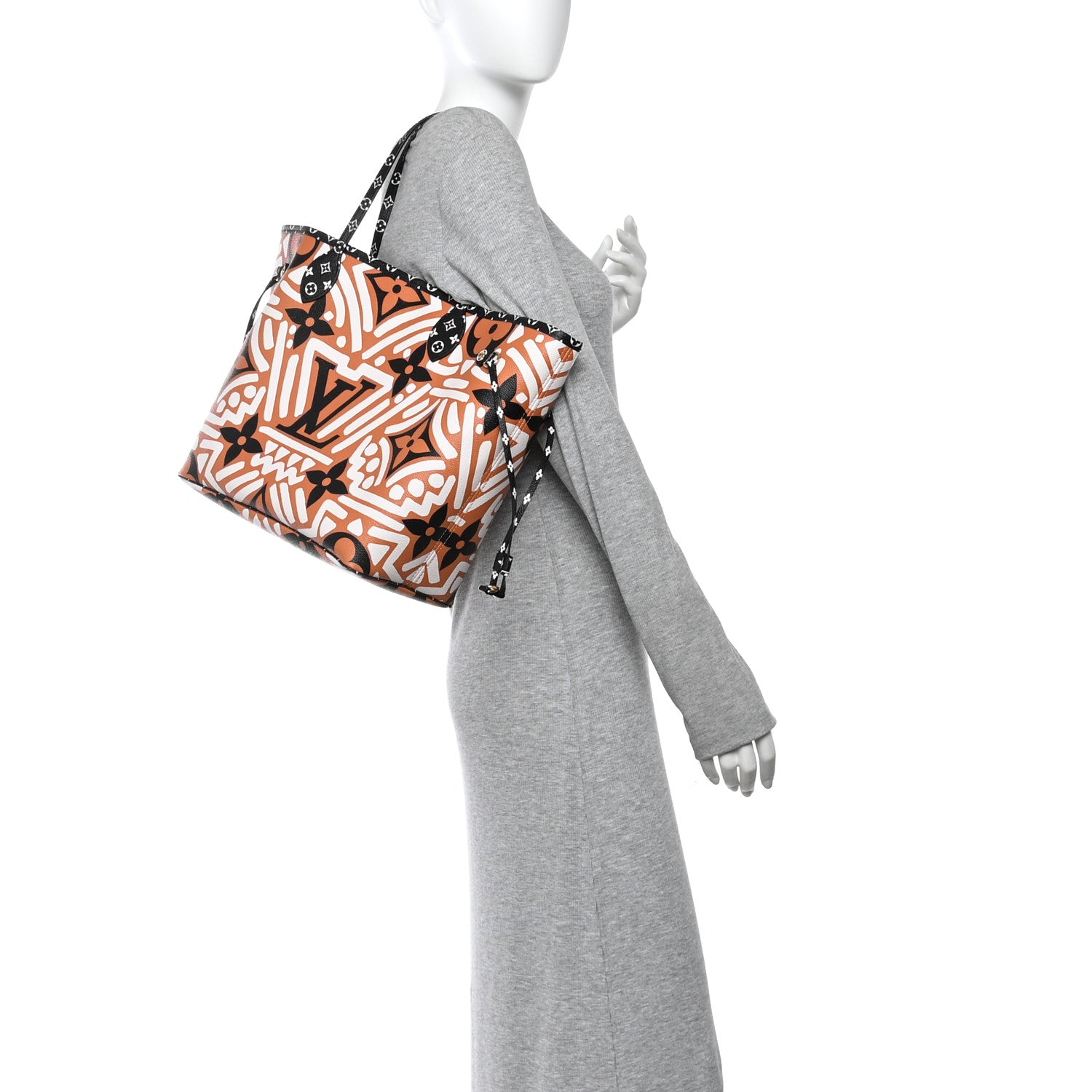 Louis Vuitton Monogram Giant Crafty Neverfull MM Creme Caramel