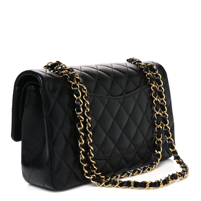 Chanel Lambskin Quilted Medium Double Flap Black 2 of 10