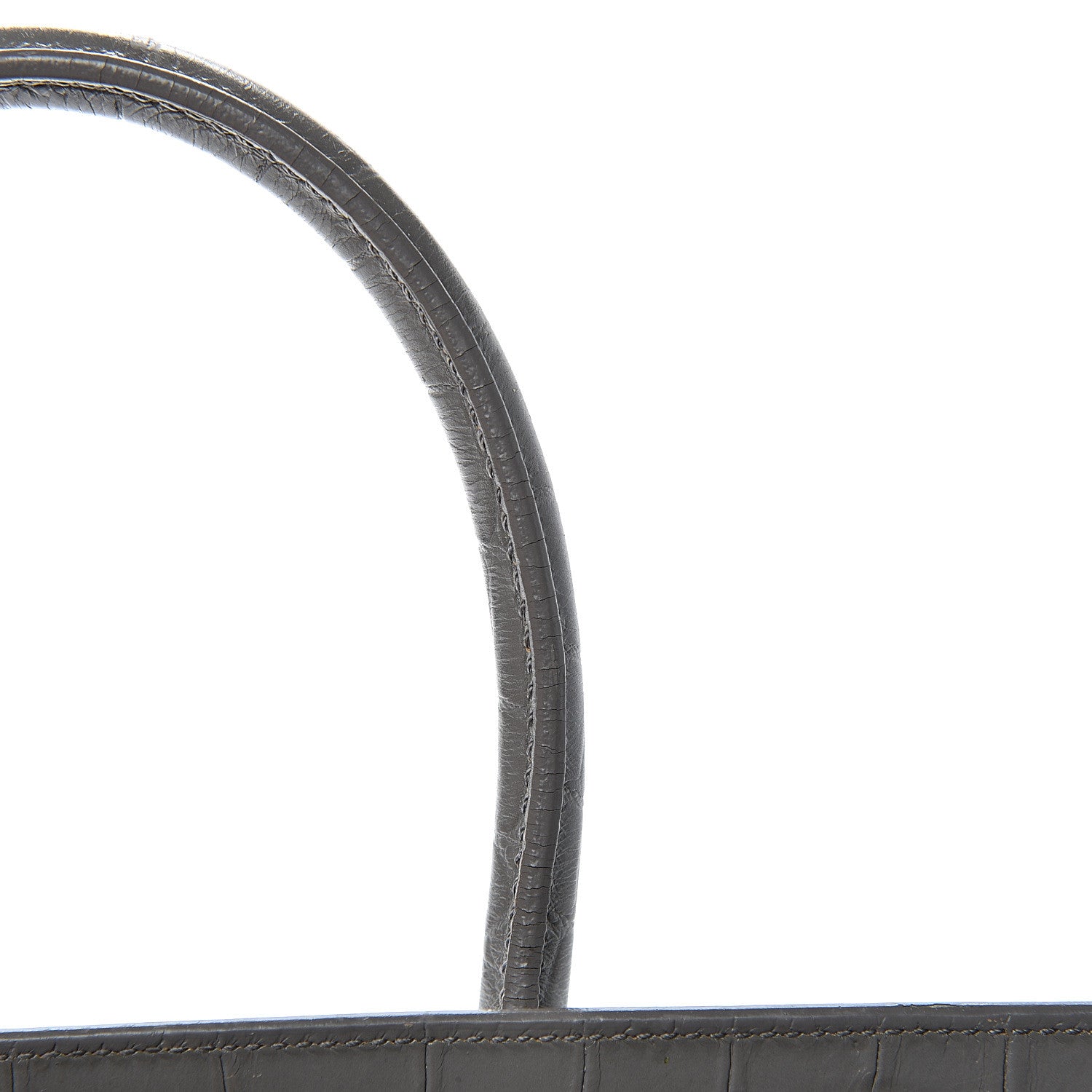 Saint Laurent Calfskin Crocodile Embossed Baby Sac De Jour Fog 16 of 23