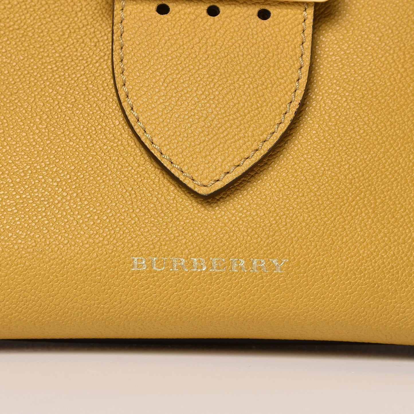 Soft Grain Calfskin Small Buckle Tote Bright Straw