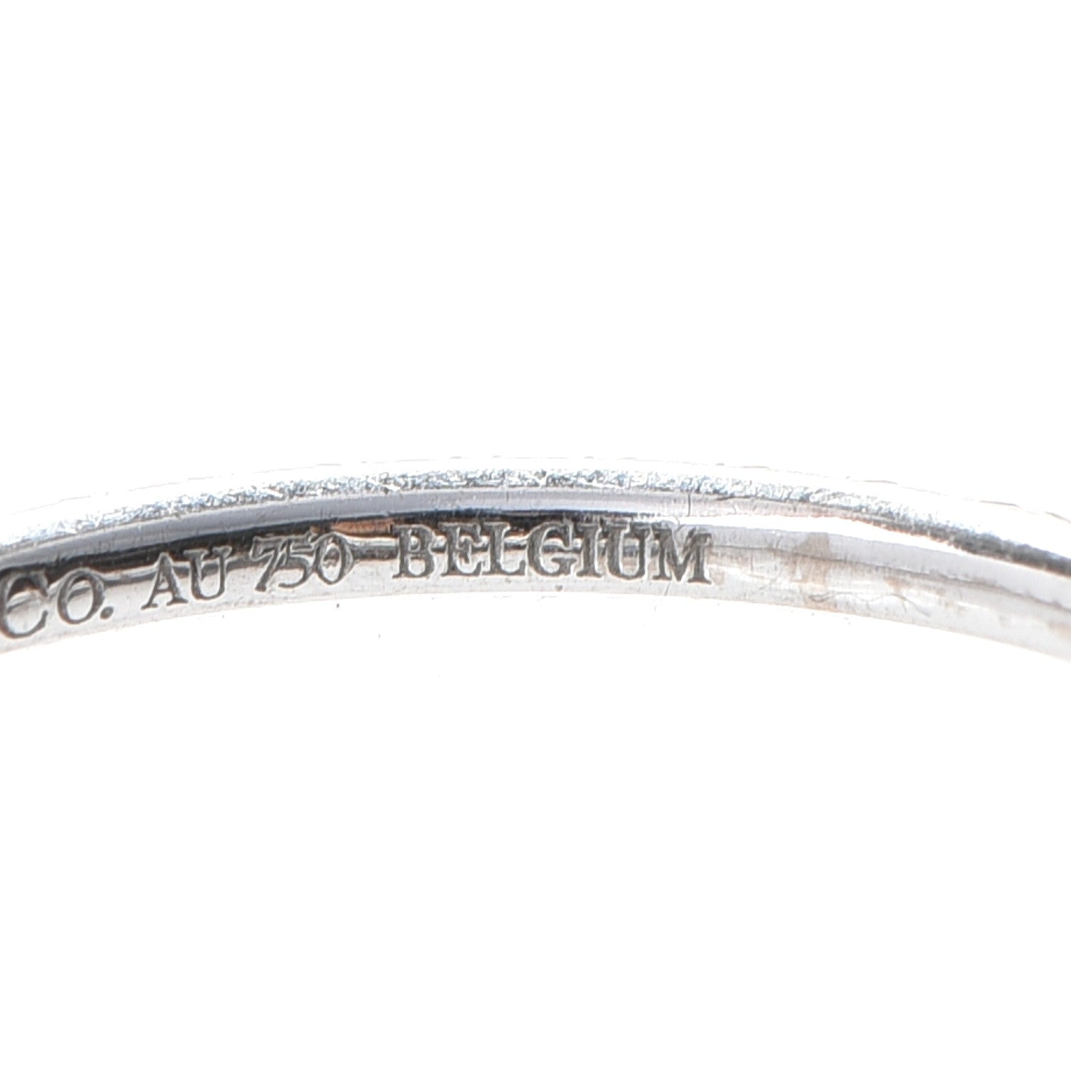 Tiffany 18K White Gold Diamond Metro Ring 7 6 of 7