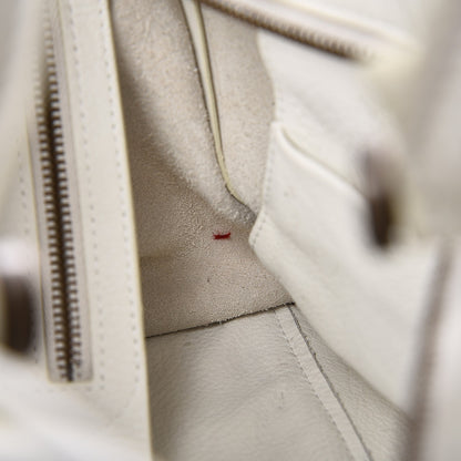 Balenciaga Veau Soyeux Perforated Blackout Hardware S City White 9 of 16