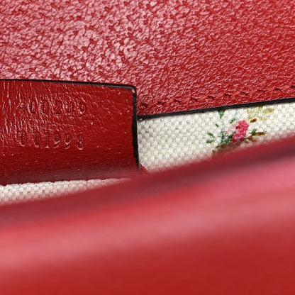 Gucci Calfskin Web Floral Embroidered Small Dionysus Shoulder Bag Hibiscus Red 7 of 12