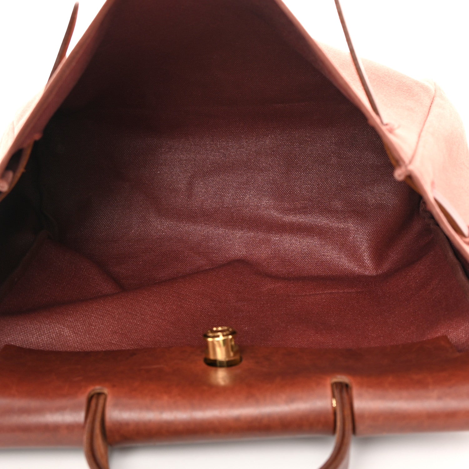 Hermes Toile Vache Calfskin Herbag 40 GM Natural 6 of 18