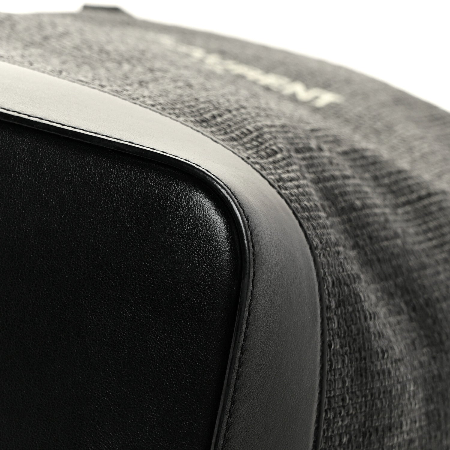 Saint Laurent Linen Canvas Teddy Shopping Bag Black 13 of 16