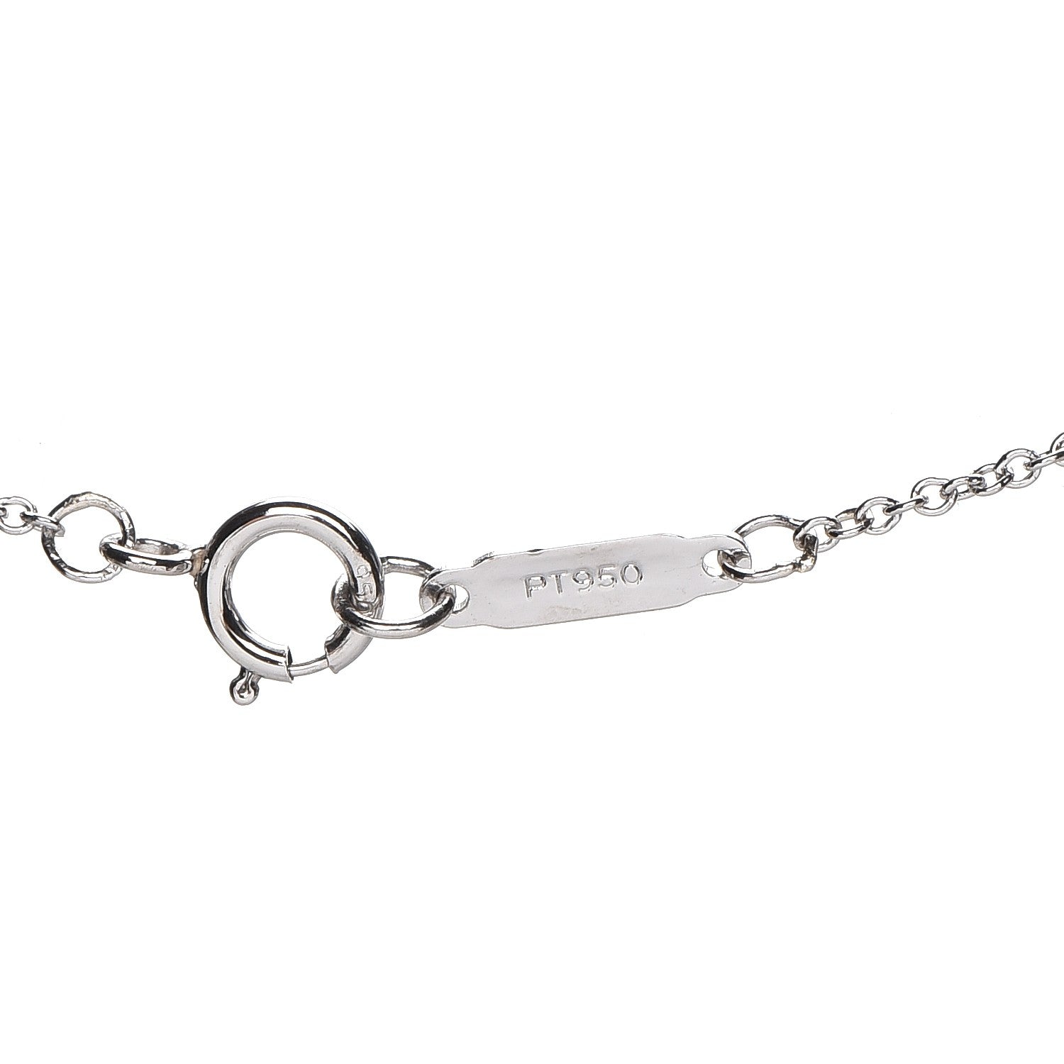 Tiffany Platinum Diamond Letters C Pendant Necklace 5 of 6