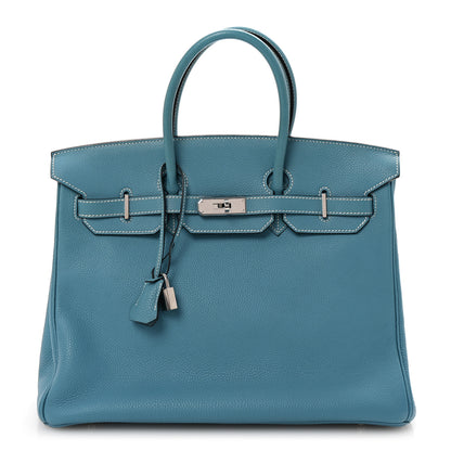 Hermes Togo Birkin 35 Blue Jean 1 of 10