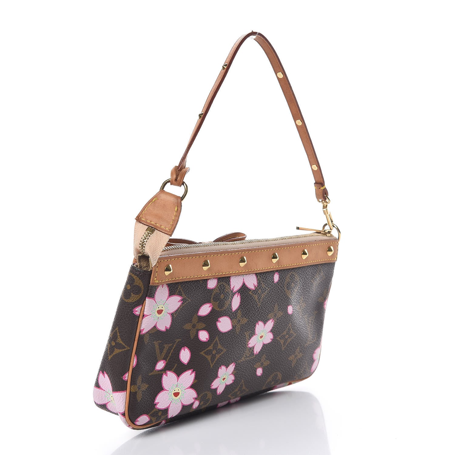 Louis Vuitton Monogram Cherry Blossom Pochette Accessories Brown 3 of 15