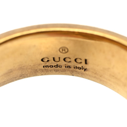 Gucci Tiger Heads Double Wrap Ring 54 7 Aged Gold 4 of 6