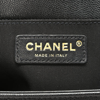 Chanel Caviar Quilted Medium Boy Flap Black 6 of 9