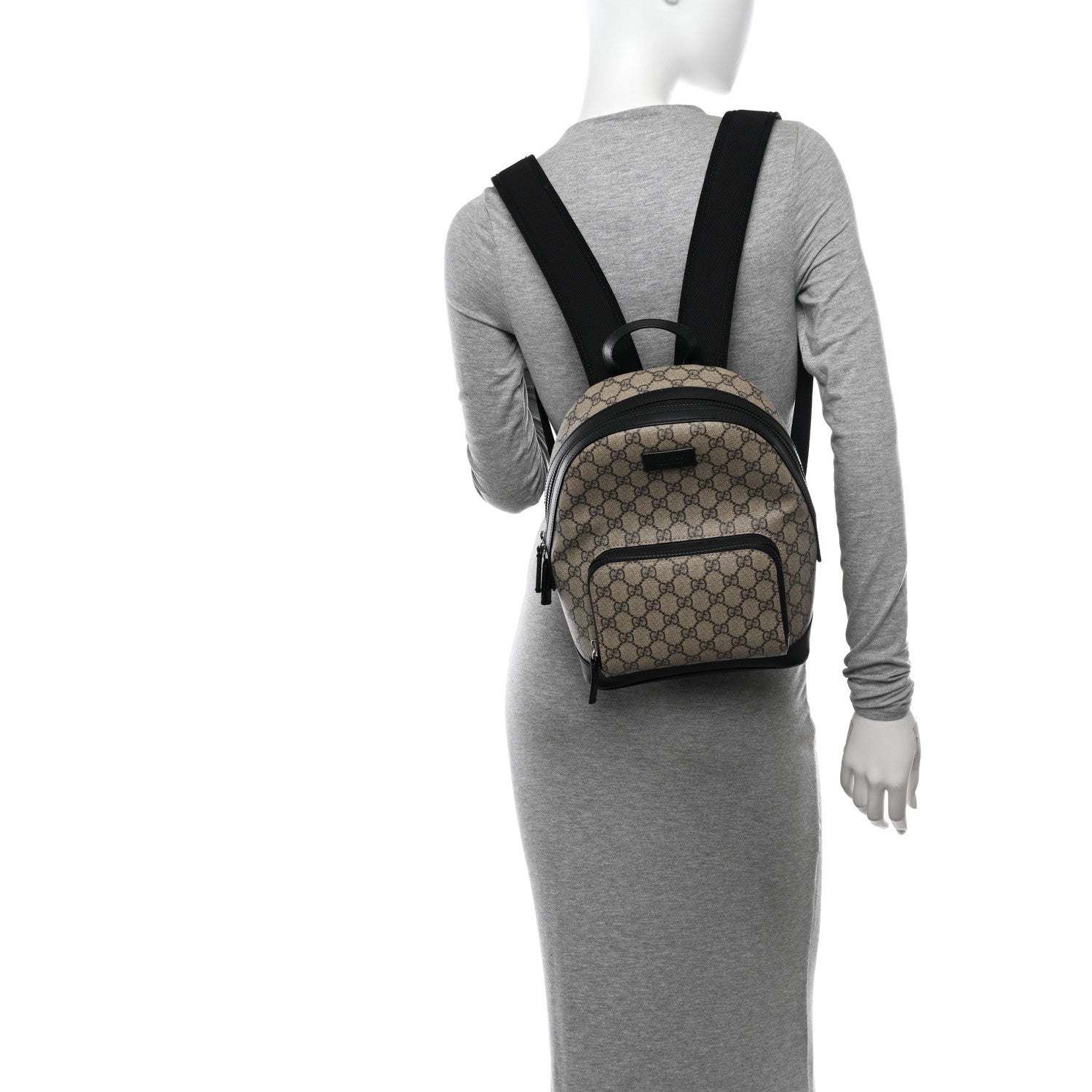 Gucci GG Supreme Monogram Small Eden Day Backpack Black 2 of 10