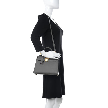 Hermes Epsom Kelly Sellier 25 Gris Meyer 2 of 9