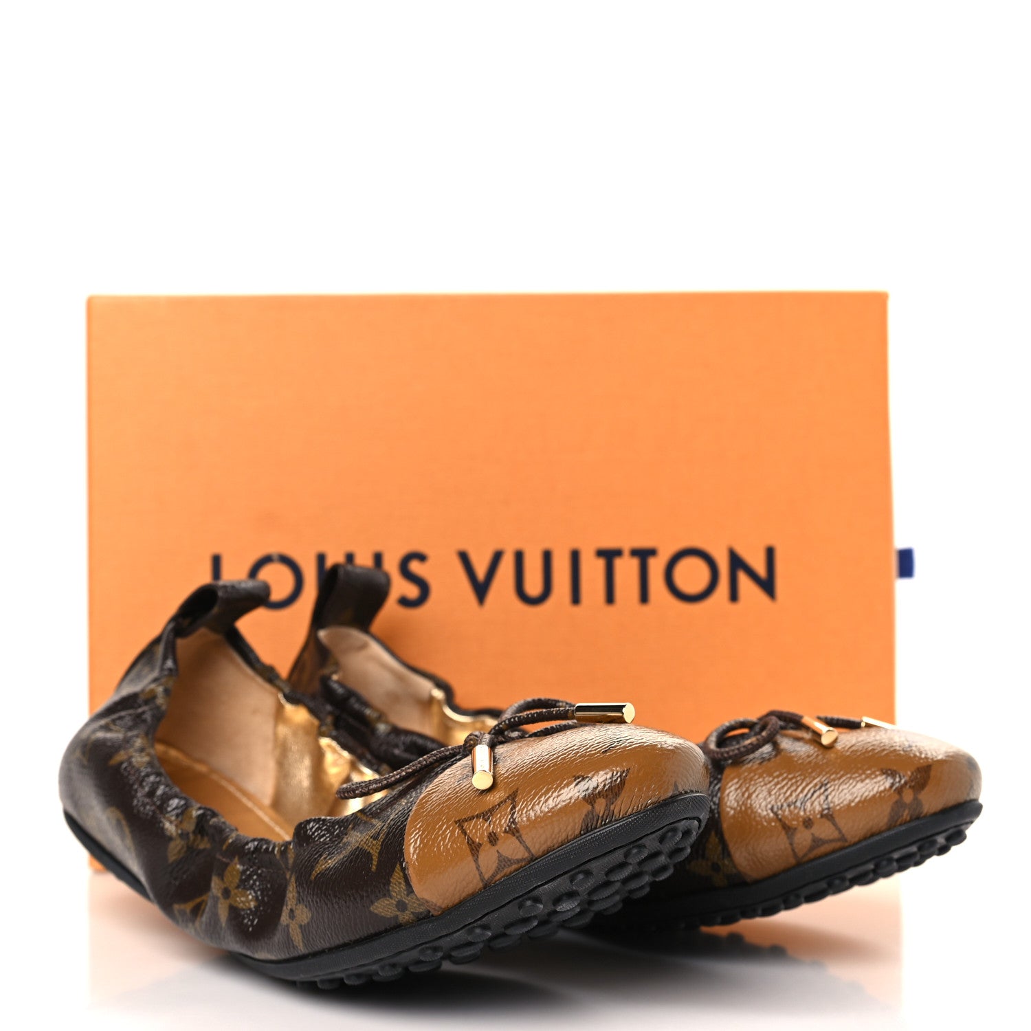 Louis Vuitton Reverse Patent Monogram Flirty Ballerina Flats 41 8 of 8