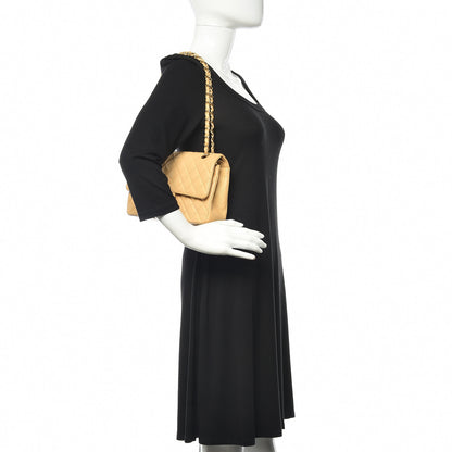Chanel Caviar Quilted Medium Double Flap Beige Clair 2 of 10