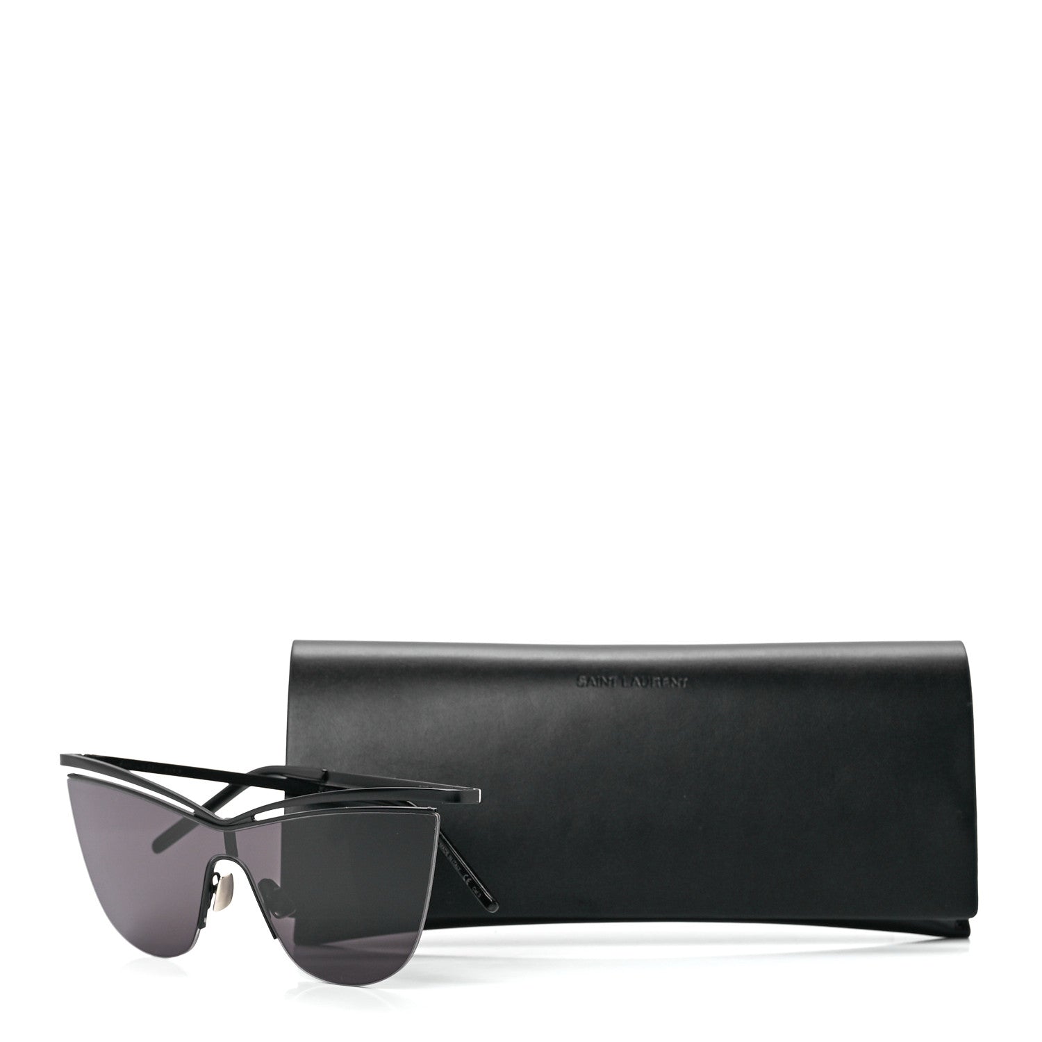 Saint Laurent SL249 Cat Eye Sunglasses Black 8 of 8