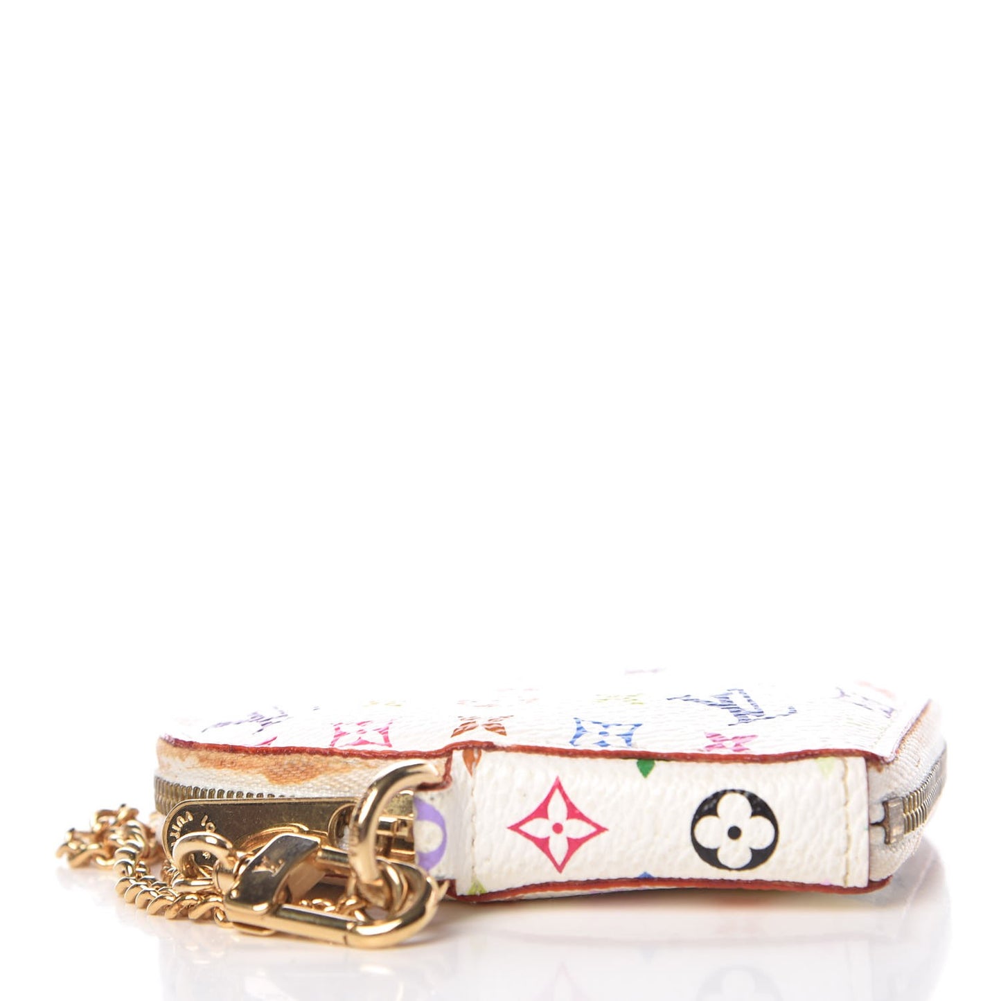 Monogram Multicolor Coeur Heart Coin Purse White