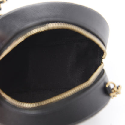 Chanel Caviar Quilted Round Filigree Crossbody Black 4 of 9