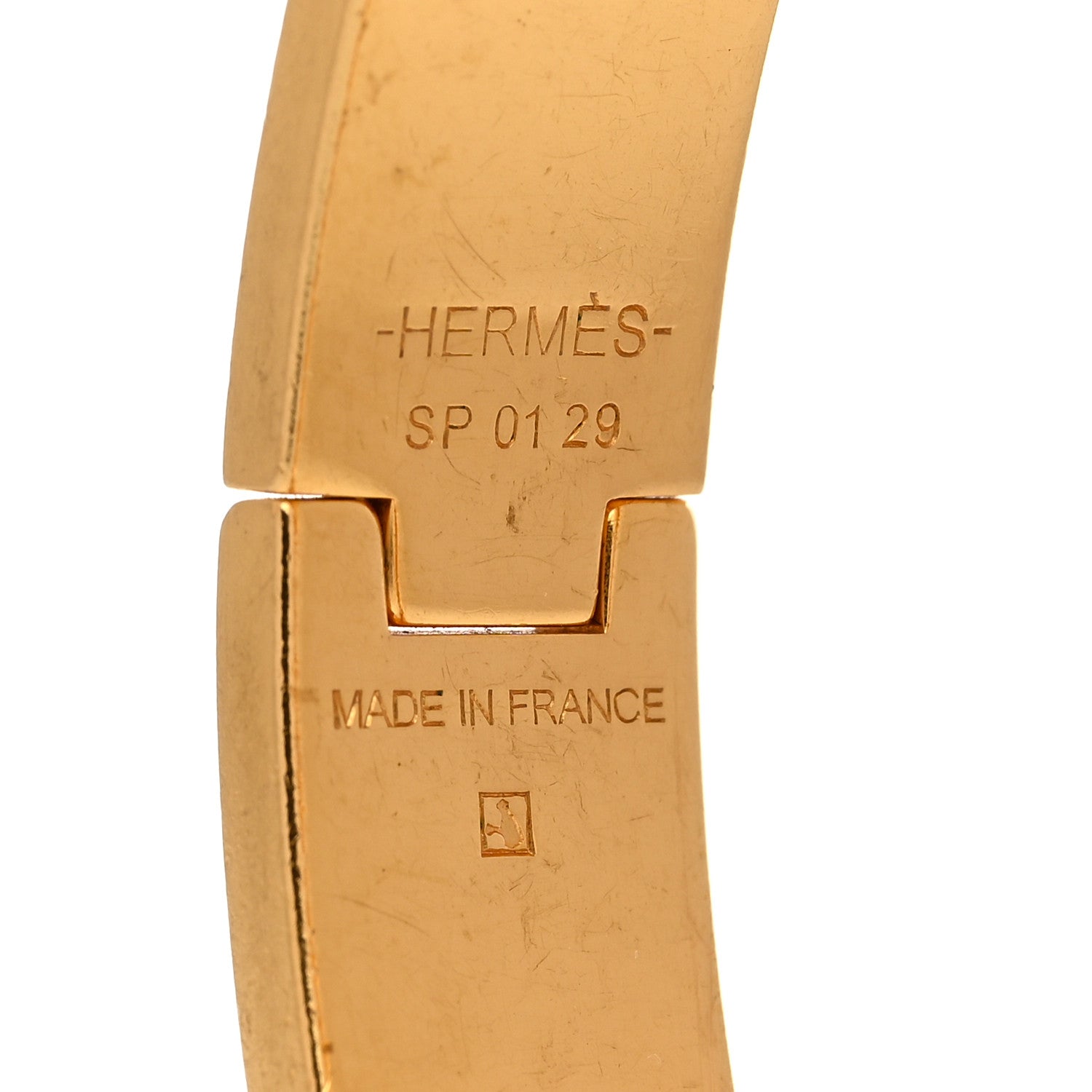 Hermes Narrow Enamel Clic Clac H Bracelet PM Indigo 4 of 4