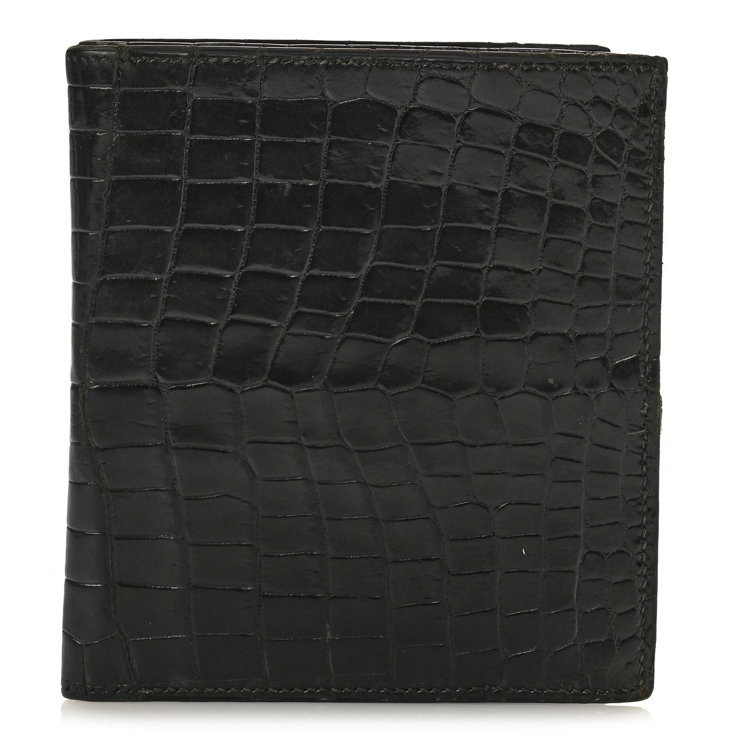 Alligator Bi-Fold Wallet Black