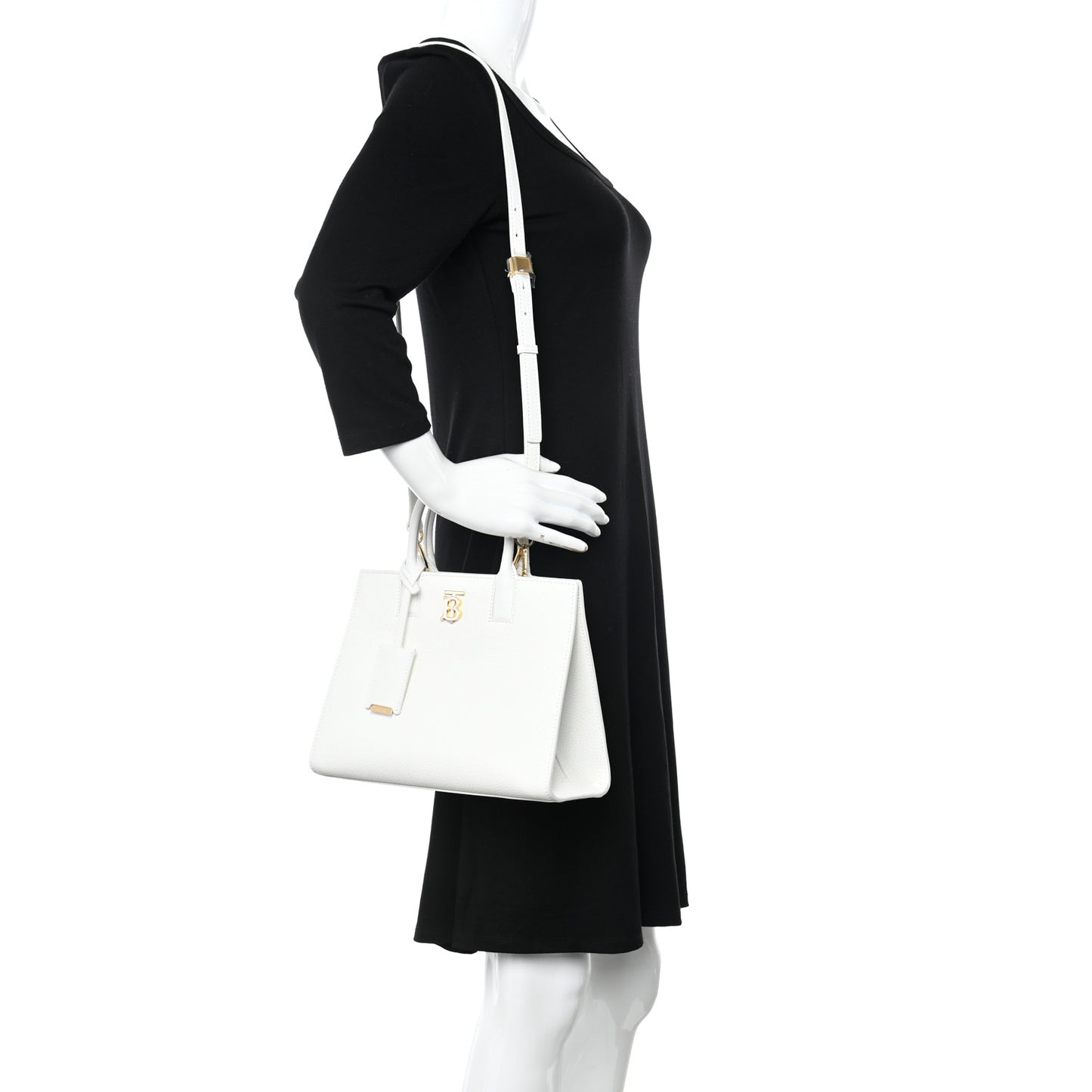 Calfskin Mini Frances Tote Optic White