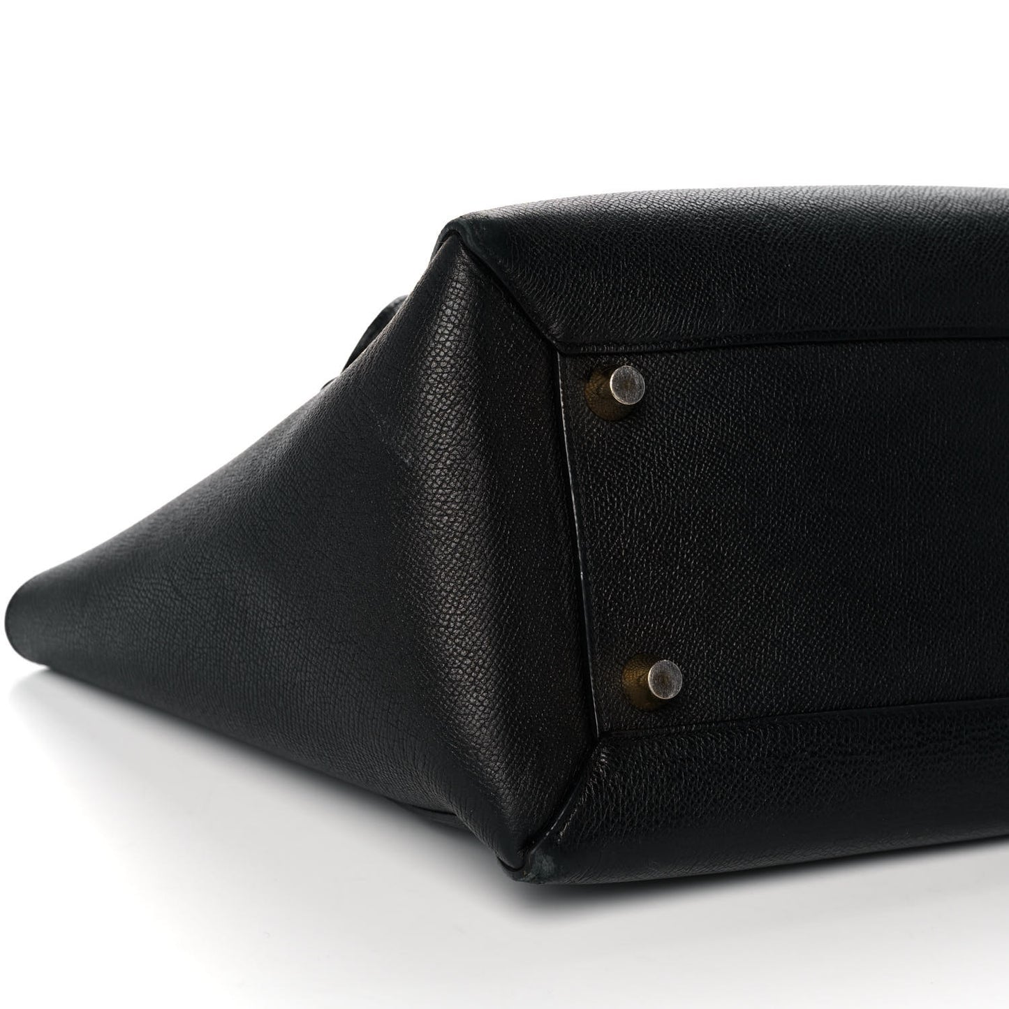 Grained Calfskin Mini Belt Bag Black