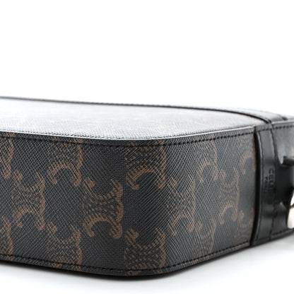 Celine Triomphe Canvas Small Messenger Bag Black 11 of 12