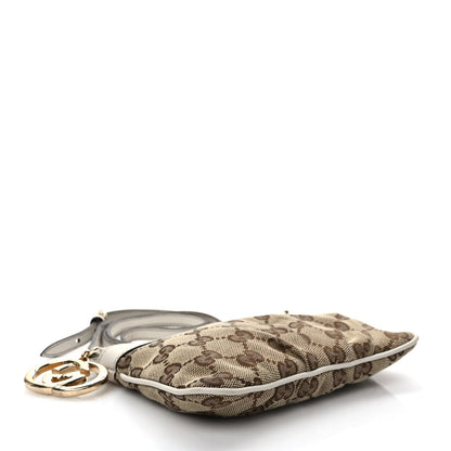 Gucci Monogram GG Heart Charm Crossbody Pochette White 3 of 14