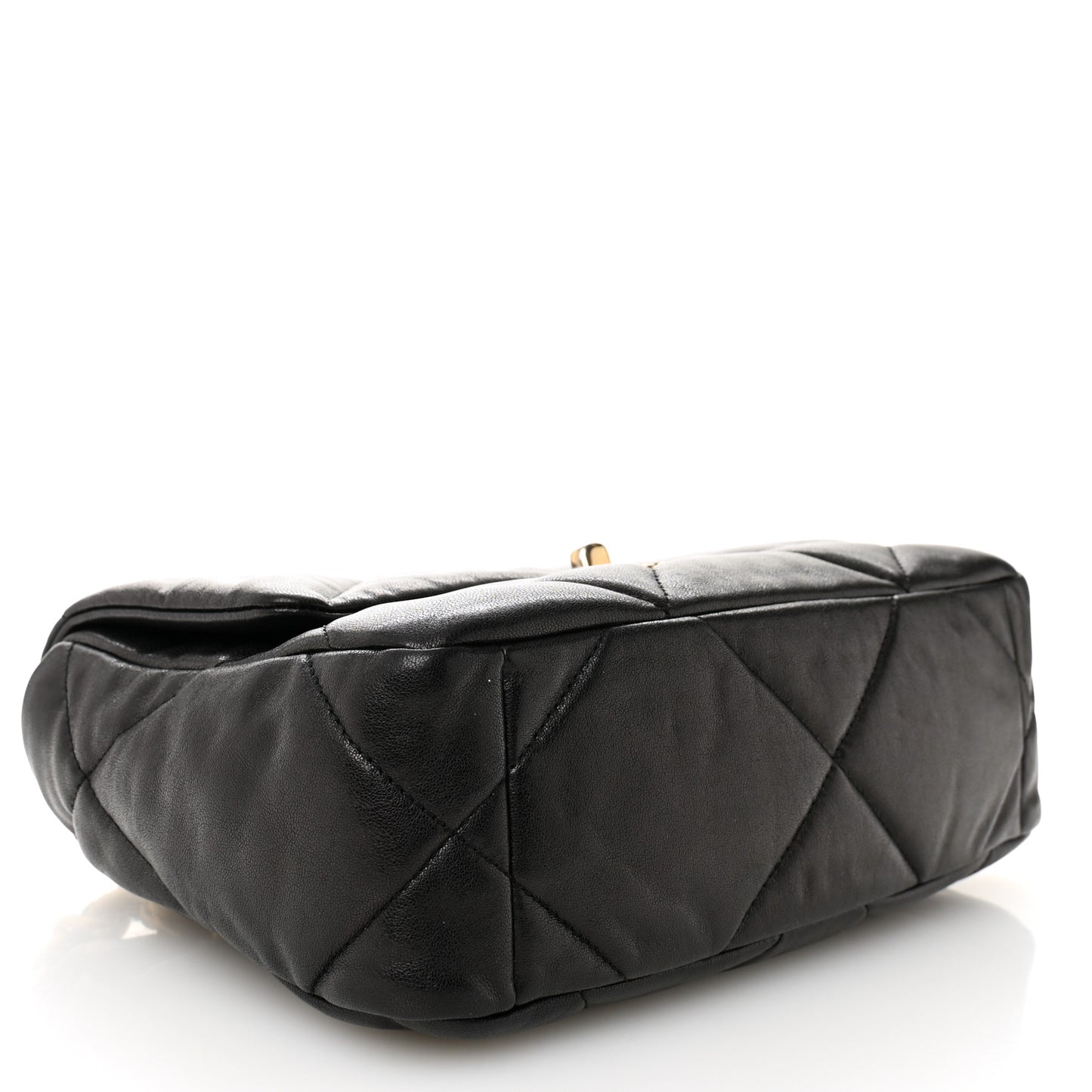 Lambskin Quilted Medium Chanel 19 Flap Black
