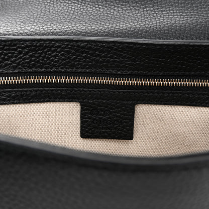 Gucci Pebbled Calfskin Medium Soho Flap Crossbody Black 6 of 10