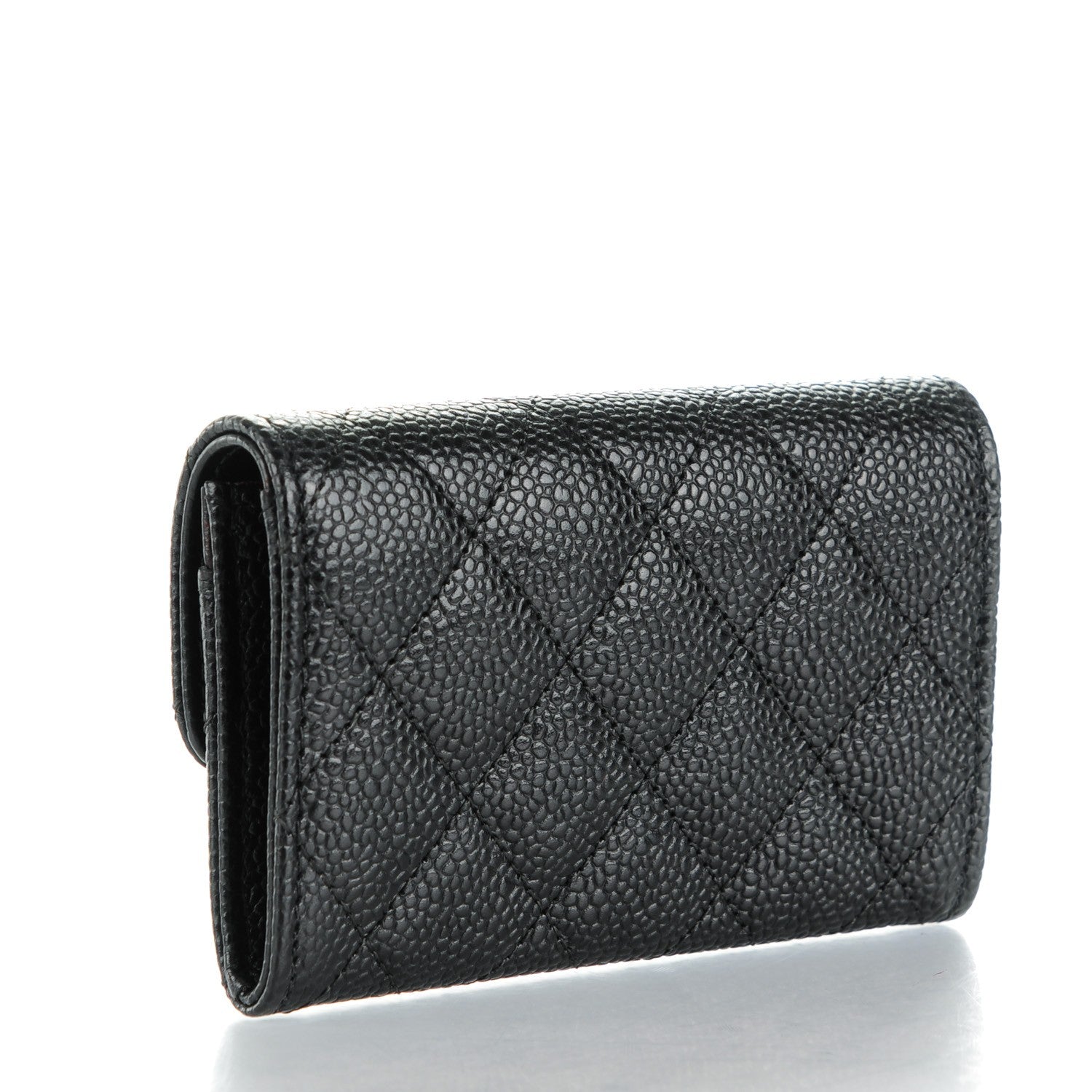 Chanel Caviar Quilted Flap Card Holder Black 3 of 8