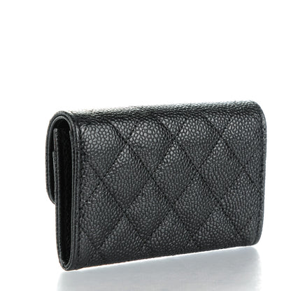 Chanel Caviar Quilted Flap Card Holder Black 3 of 8