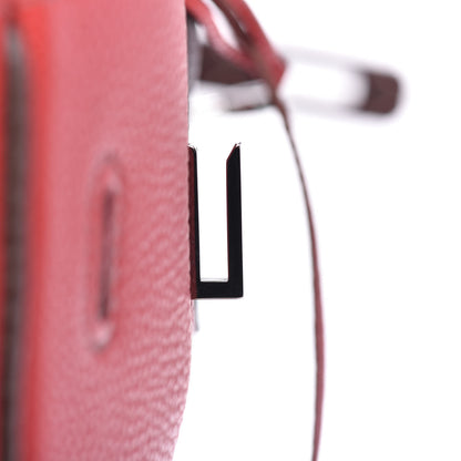 Hermes Togo Bi Color Horseshoe Birkin 35 Rouge Garance Chocolate 24 of 33