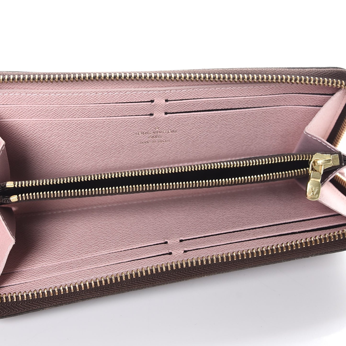 Monogram Clemence Wallet Rose Ballerine