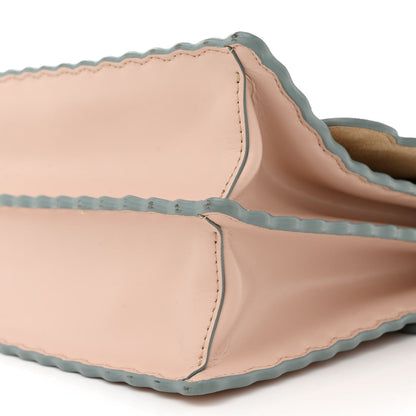 Fendi Vitello Liberty Scalloped Studded Kan I Shoulder Bag Plaster 11 of 16