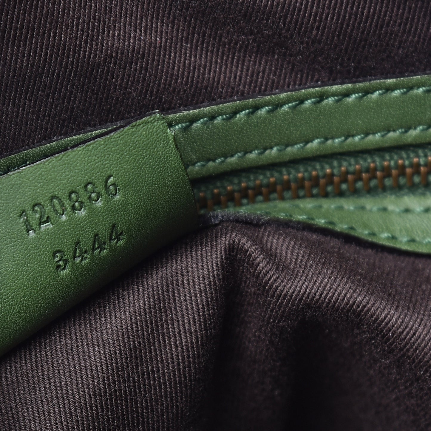 Suede Monogram Small Boston Green