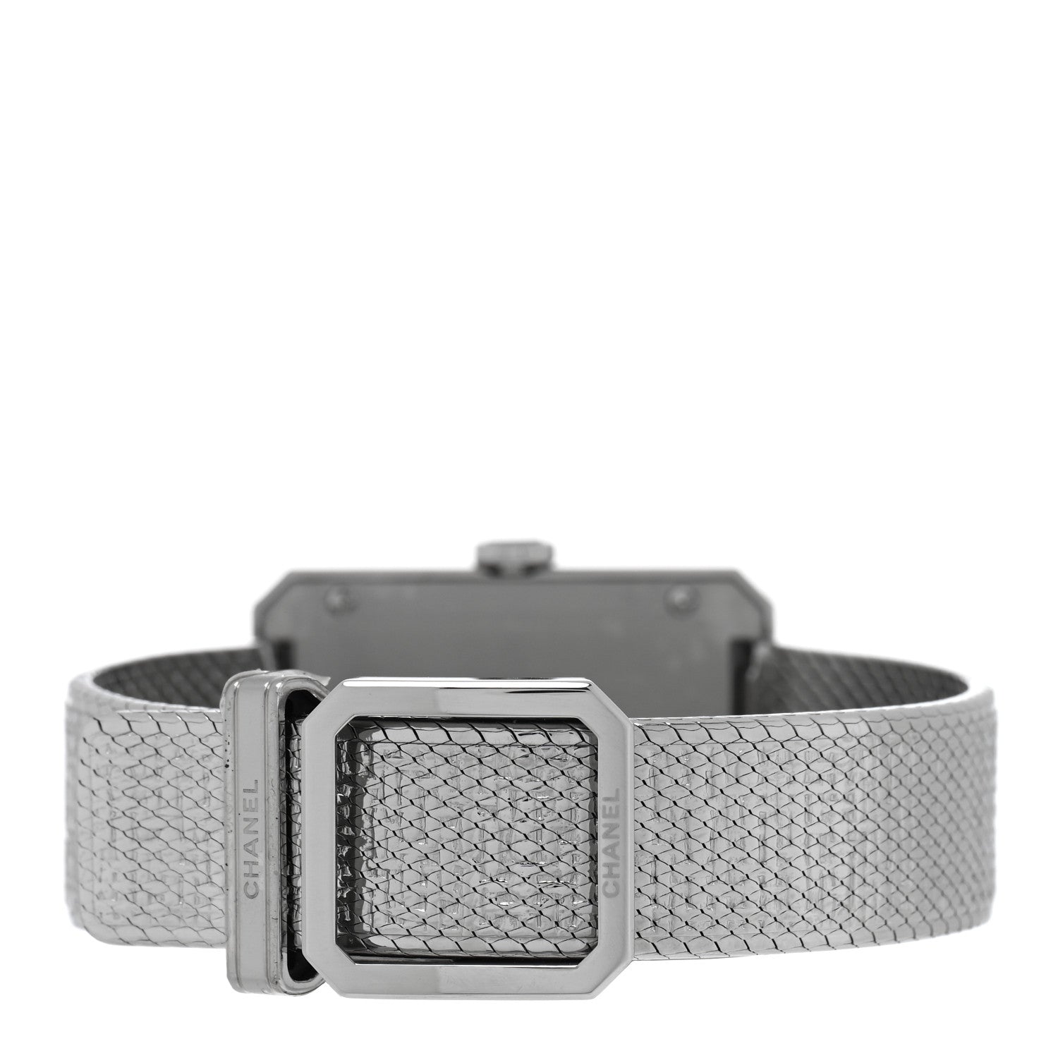 Chanel Stainless Steel Diamond Bezel 27mm Boy-Friend Tweed Quartz Watch Black 3 of 5