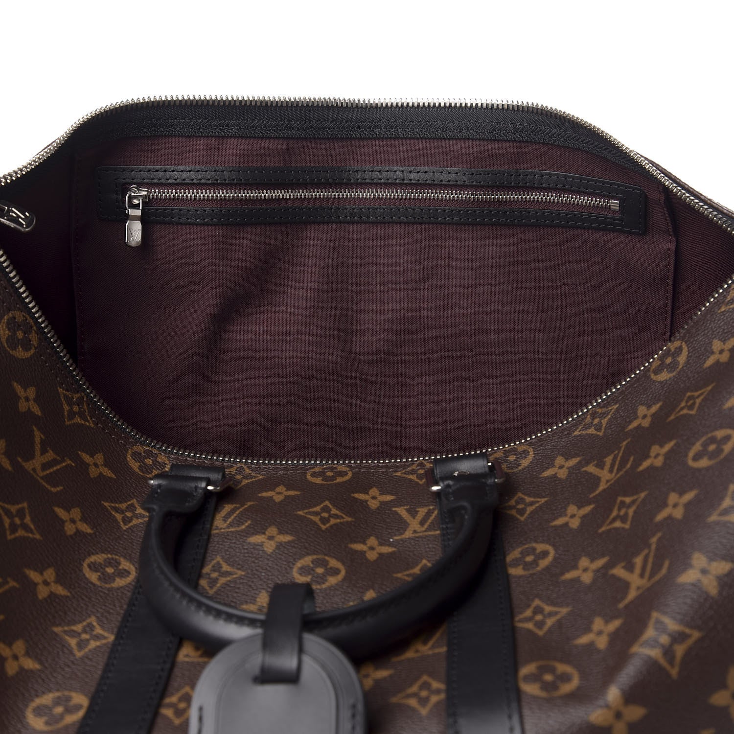 Louis Vuitton Monogram Macassar Keepall Bandouliere 45 10 of 10