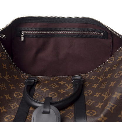 Louis Vuitton Monogram Macassar Keepall Bandouliere 45 10 of 10