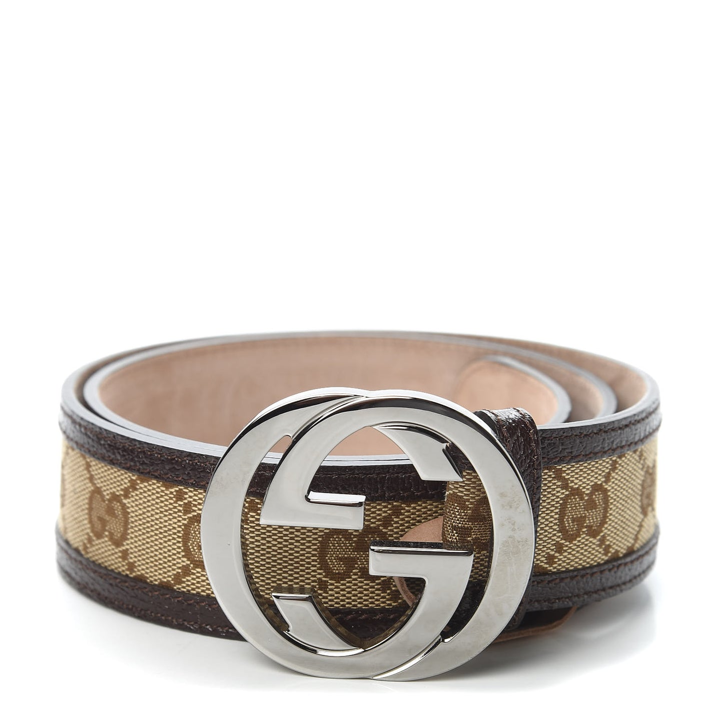 Monogram Interlocking G Belt 80 32 Brown