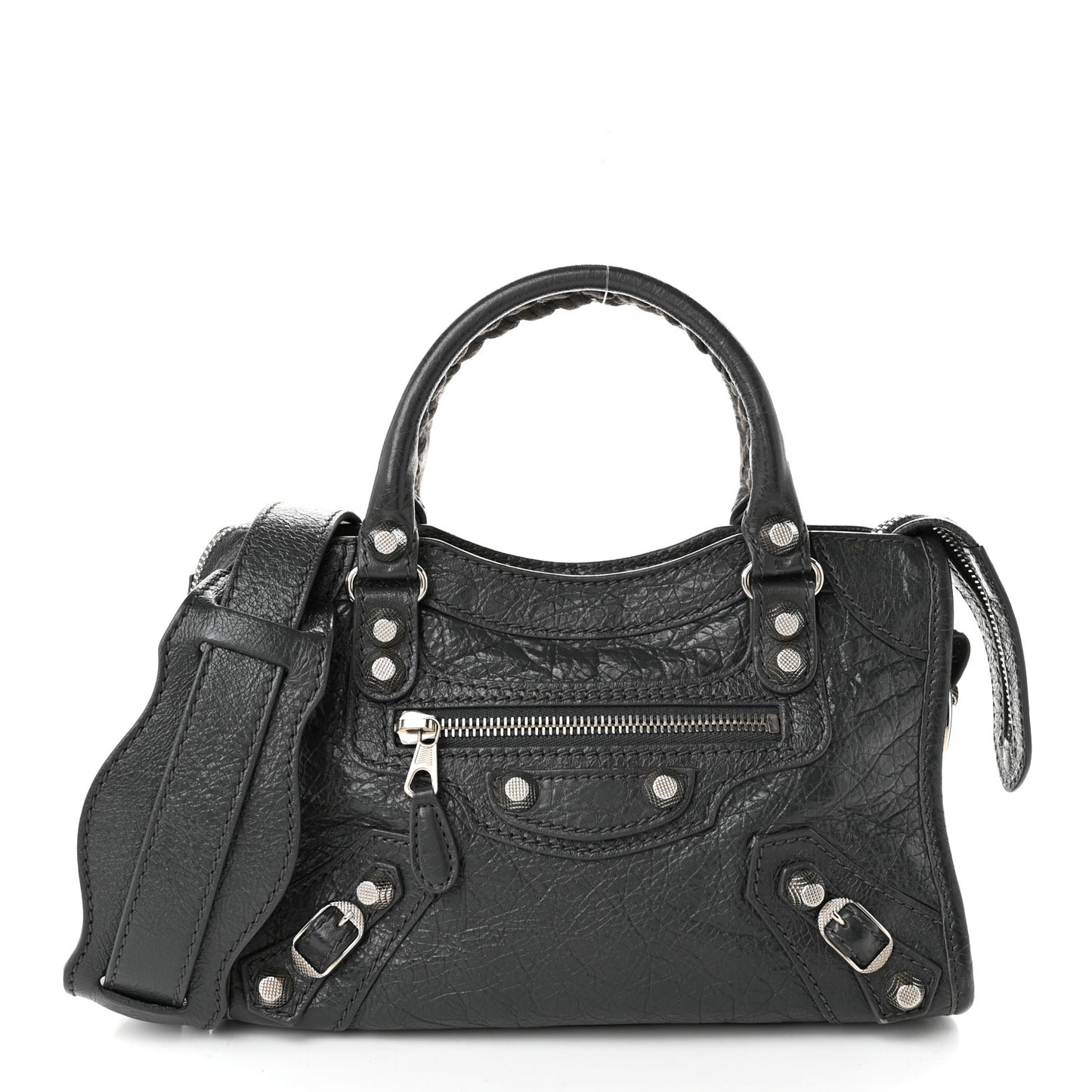 Agneau Giant 12 Silver Hardware Mini City Gris Fossile