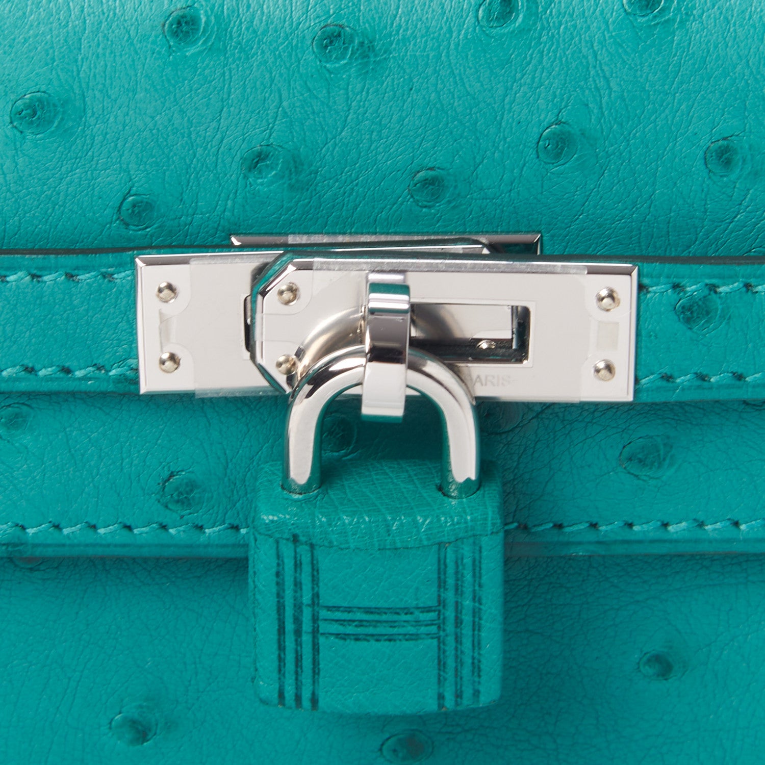 Hermes Ostrich Kelly Sellier 25 Vert Verone 30 of 45