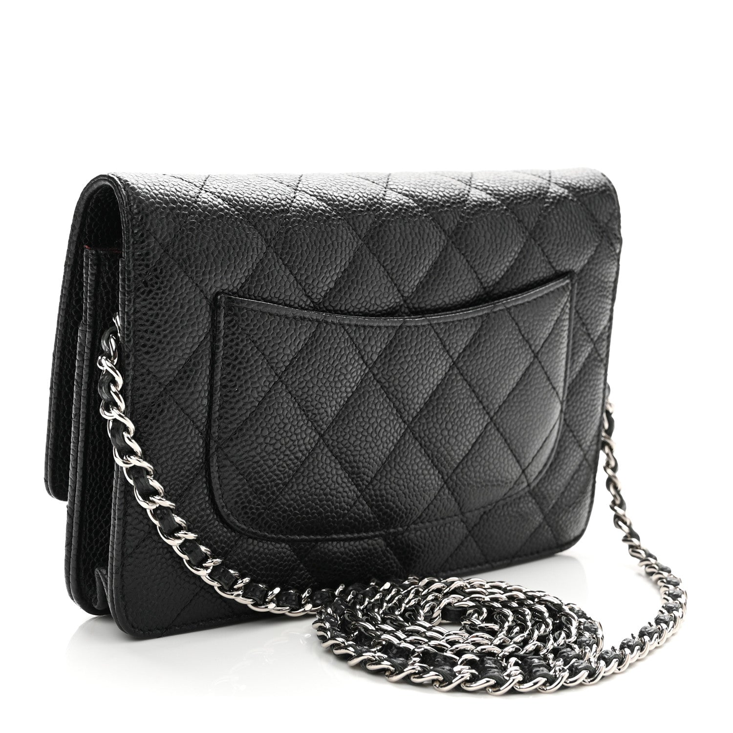 Chanel Caviar Quilted Wallet on Chain WOC Black 3 of 12