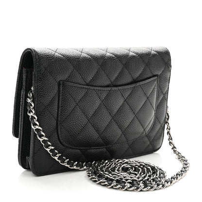 Chanel Caviar Quilted Wallet on Chain WOC Black 3 of 12