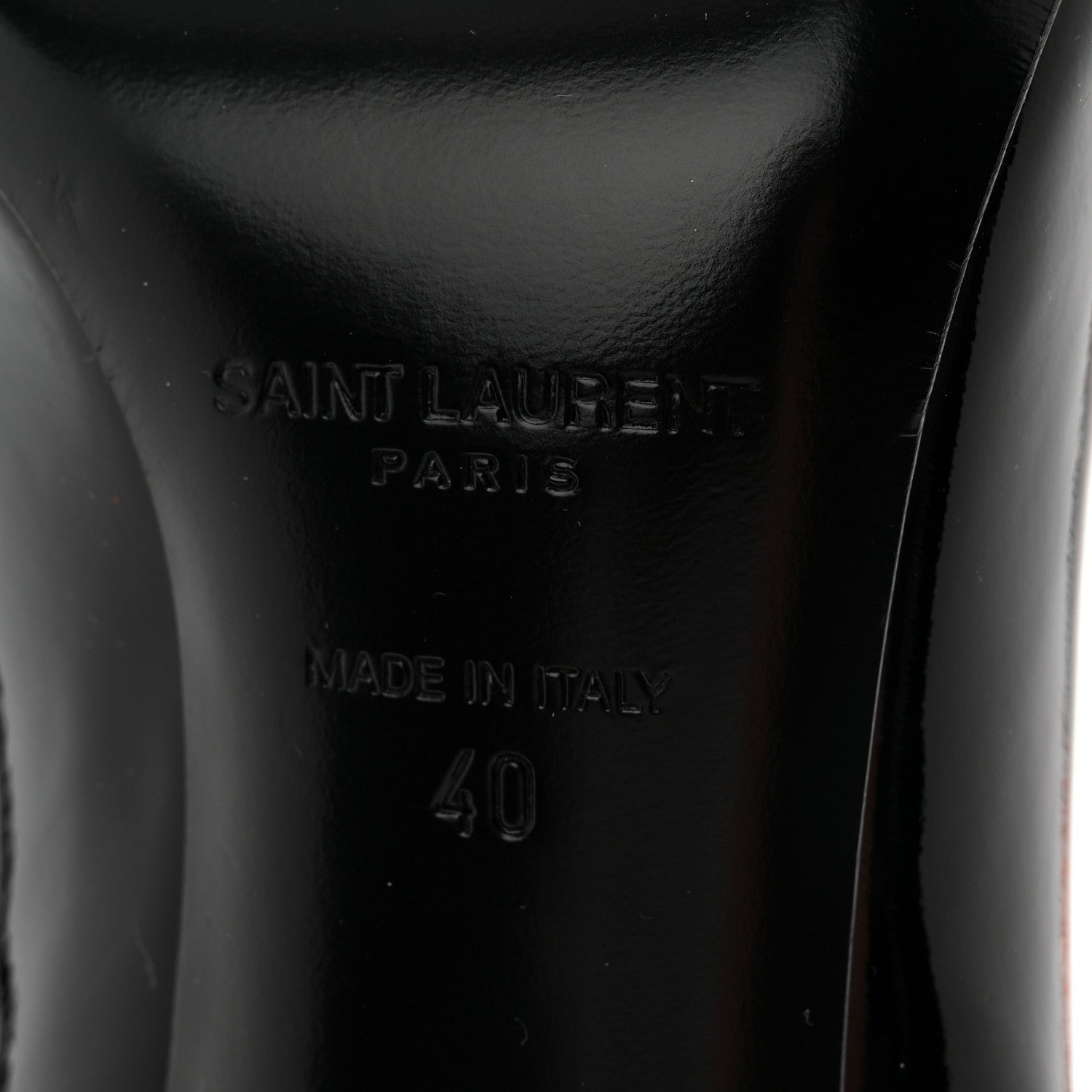 Saint Laurent Patent Opyum Ankle Booties 40 Black 7 of 11